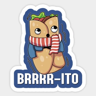 Burrito Pun English Funny Word Play Sticker